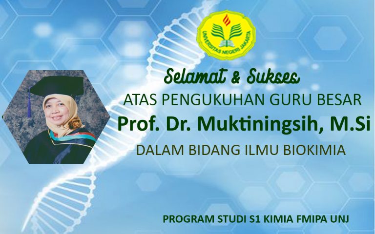 Read more about the article Selamat atas Pengukuhan Guru Besar Dr. Muktiningsih Nurjayadi, M.Si.