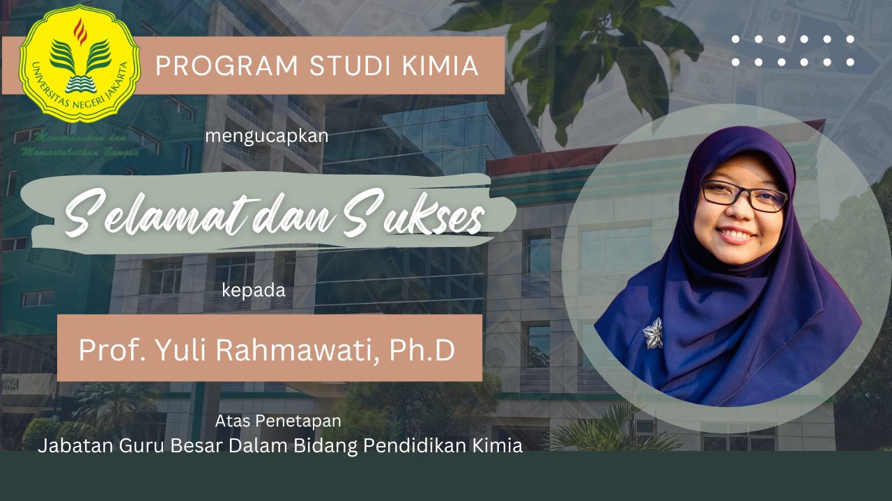 You are currently viewing Selamat atas Penetapan Jabatan Guru Besar Prof. Yuli Rahmawati, Ph.D