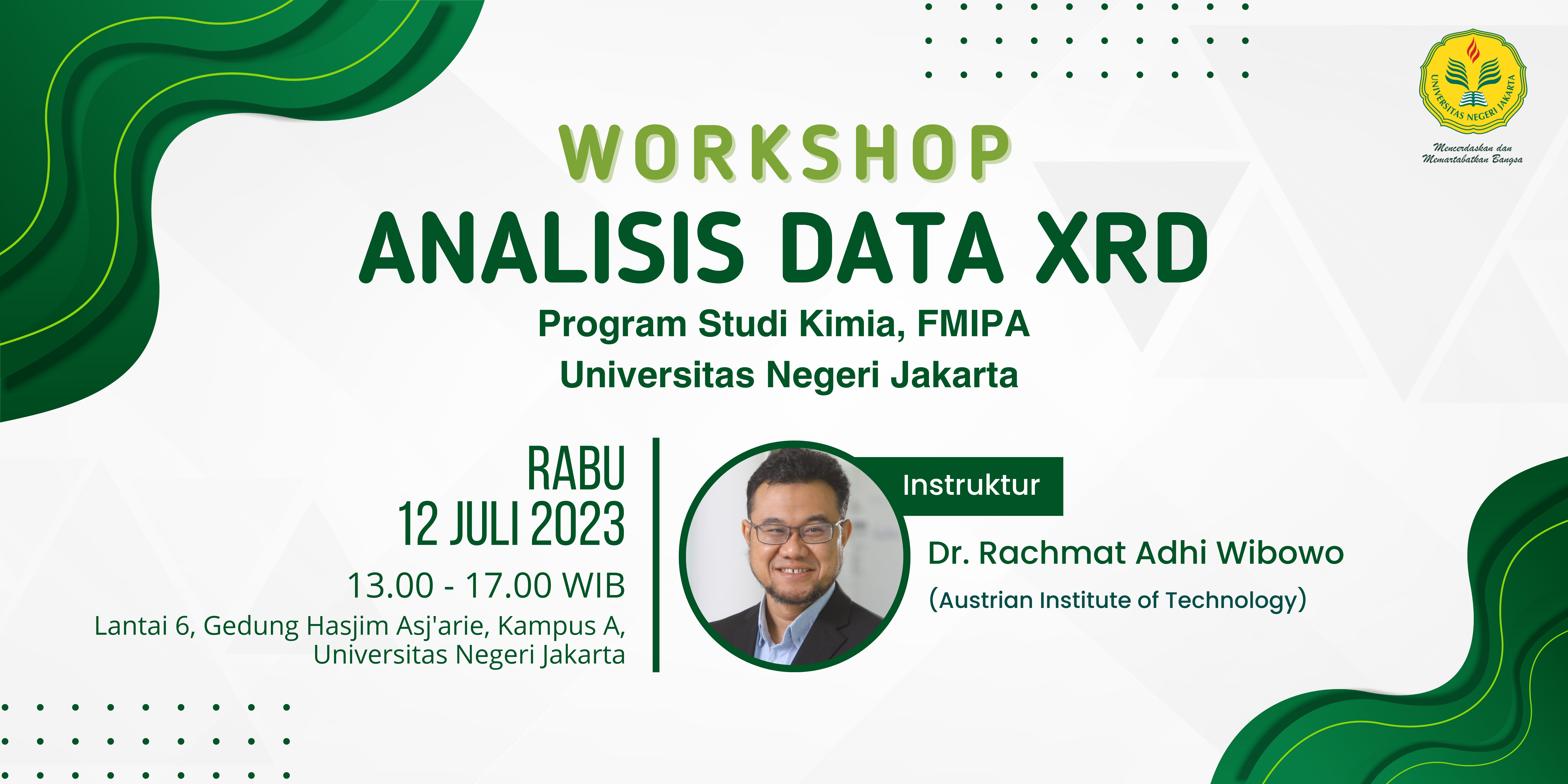 Read more about the article Workshop Pelatihan Analisis Data XRD