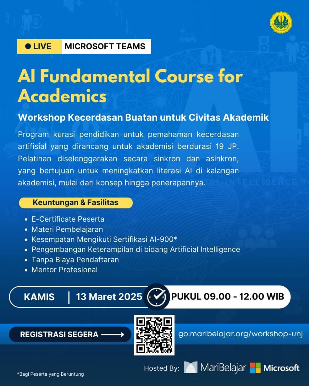 You are currently viewing Workshop AI Fundamental Course for Academics